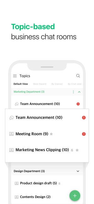 Tạo các phòng chat trong công ty