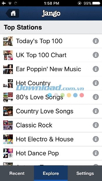 Playlist nhạc phong phú