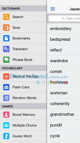 Japanese Dictionary cho iOS