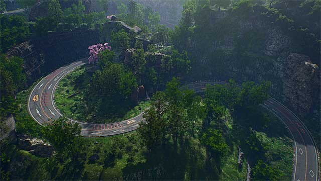 Chạy đua trên những con đường quanh co ở Hồ Haikama