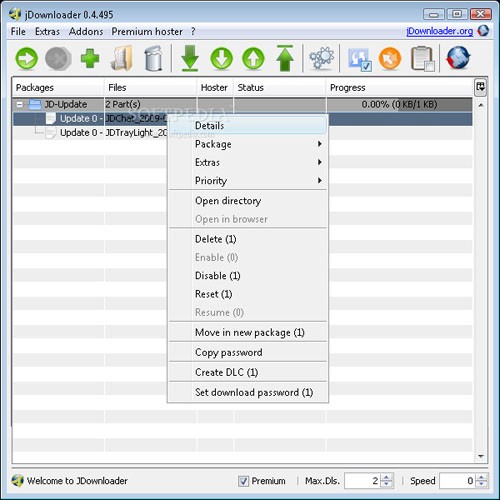 JDownloader for Linux