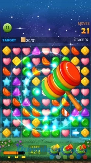 Jelly Star Night cho Android có đồ họa đẹp mắt