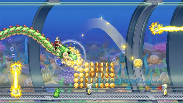 Giao diện trong game Jetpack Joyride trên Android