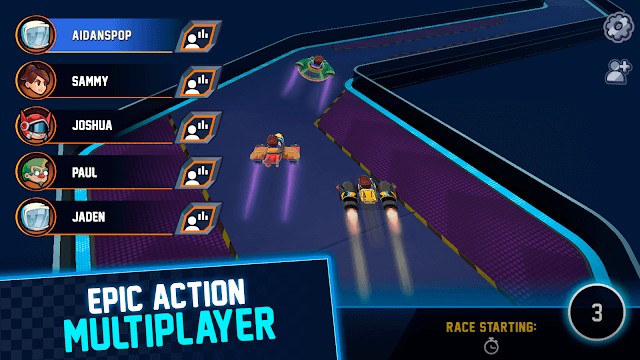 Các cuộc đua nhiều người chơi đầy căng thẳng, phấn khích