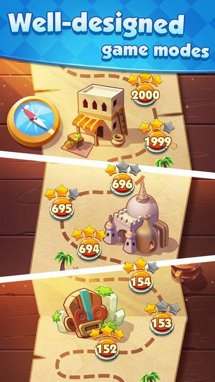 Jewel Adventure bao gồm nhiều chế độ game thú vị