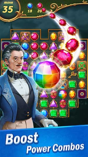 Tạo ra các combo mạnh mẽ để phá hủy được nhiều đá quý hơn