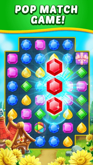 Jewel Hunter có hàng nghìn level match-3 xếp đá quý