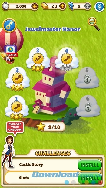 Bản đồ game Jewel Mania