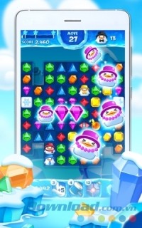 Jewel Pop Mania cho Android có nhiều vật cản dễ thương