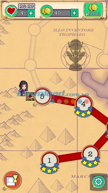 Bản đồ game Jewel Raiders