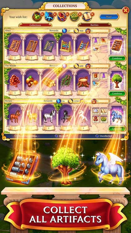 Thu thập tất cả mọi cổ vật trong Jewels of Rome