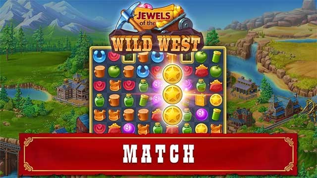 Chơi game match-3 để kiếm nhiều tiền vàng và mua công cụ xây dựng