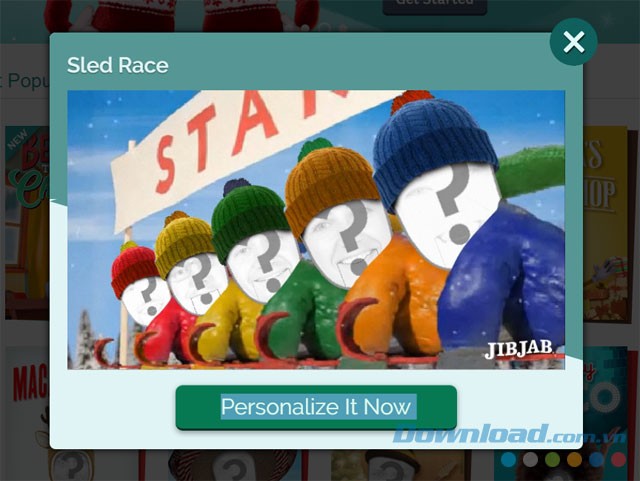 Chọn video mẫu và chèn ảnh cá nhân trên JibJab