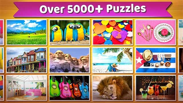 Hoàn thành bộ sưu tập các câu đố ghép hình lớn của Jigsaw Puzzles Pro cho Android