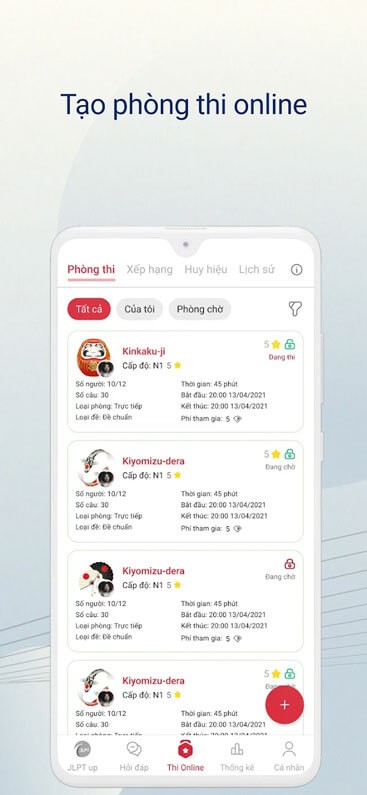 Tạo phòng thi online