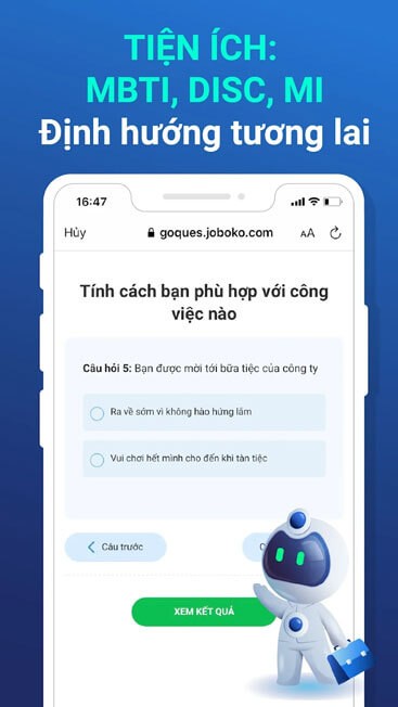 Bài test đánh giá mức độ phù hợp