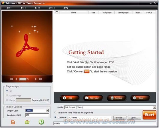 Joboshare PDF to Image Converter