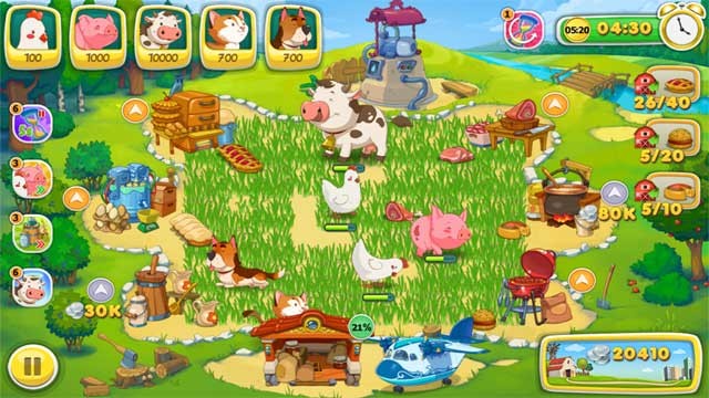 Jolly Days Farm for Android có đồ họa ngộ nghĩnh, đẹp mắt và đầy màu sắc