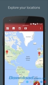 Journal with Narrate cho Android tích hợp bản đồ