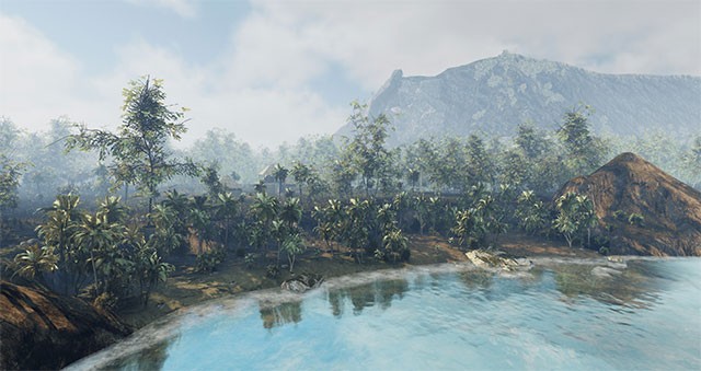 Chèo thuyền di chuyển giữa các đảo để kiếm tài nguyên