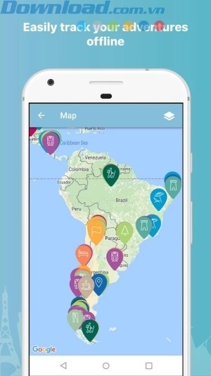Dễ dàng theo dõi hành trình của bạn offline