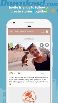 Mời bạn bè theo dõi hành trình của bạn