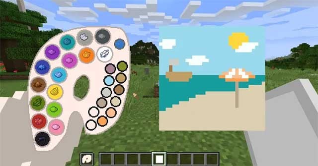 Tạo ra những bức tranh tuyệt đẹp trong thế giới Minecraft nhờ Joy of Painting Mod