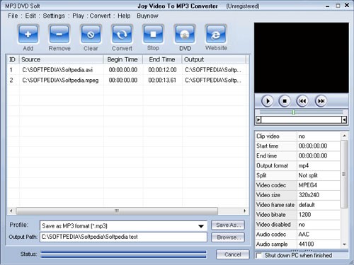 Joy Video To MP3 Converter