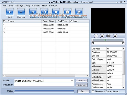 Joy Video To MP4 Converter
