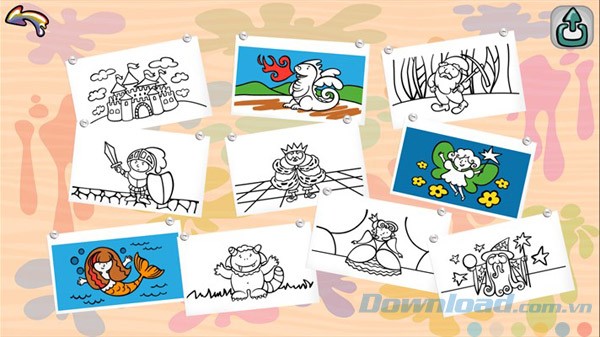 Một số bức tranh trong Joyful Color Book cho Windows 10