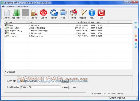 Jpeg Bmp Tiff to Gif Converter 3000