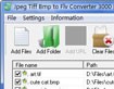 JPEG to FLV Converter - Chuyển đổi JPEG, TIFF, BMP sang FLV