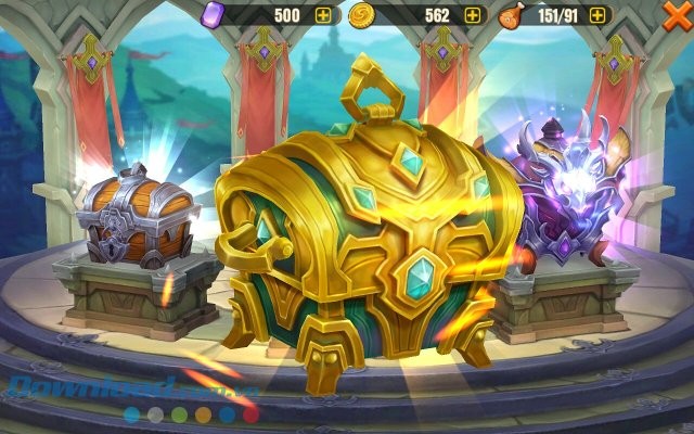 Mở khóa hòm kho báu trong game Juggernaut Wars