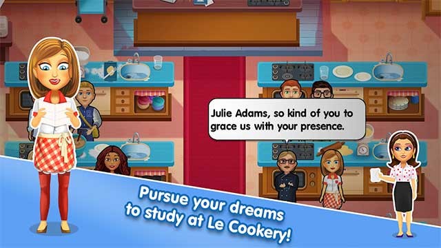 Giúp Julie theo đuổi giấc mơ - đăng ký vào trường dạy nấu ăn tuyệt vời Le Cookery