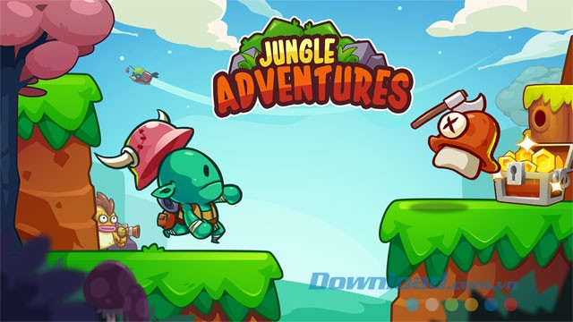Giao diện chơi game Jungle Adventures trên Android