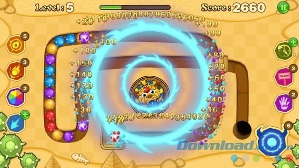 Game bắn bóng cổ điển cực hay Jungle Marble Blast cho Android