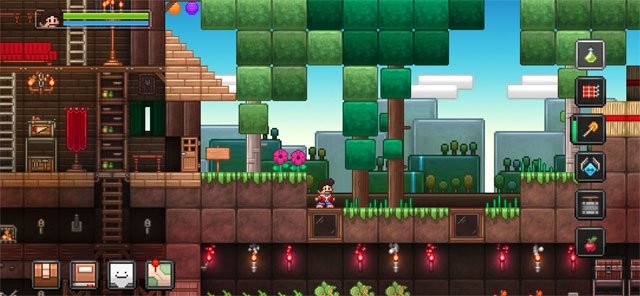 Khám phá và xây dựng ngôi nhà của riêng bạn trong thế giới pixel 2D