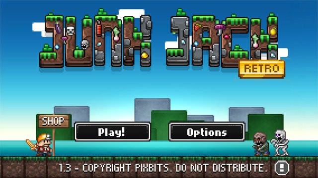 Game chế tạo và sinh tồn Junk Jack Retro cho iOS