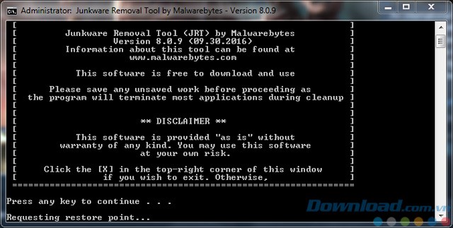 Junkware Removal Tool