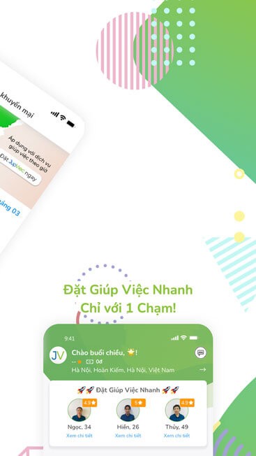 Đặt giúp việc nhanh chỉ với chạm