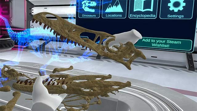 Lắp ráp bộ xương để tái tạo khủng long thời tiền sử trong Jurassic Lab: Dinosarium DNA