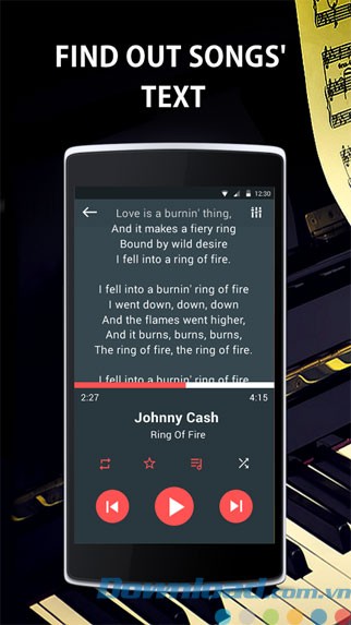 Hiển thị lời bài hát