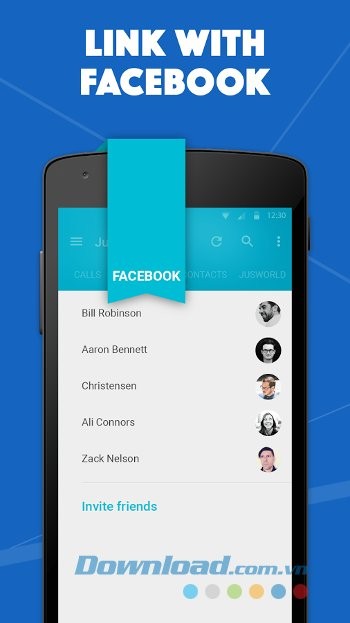 Chat với bạn bè Facebook ngay trên JusTalk