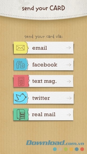 Gửi thiệp cho bạn bè, người thân yêu bằng nhiều hình thức khác nhau