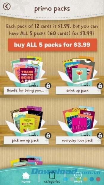 Mua thêm các gói mẫu thiệp mới nhất