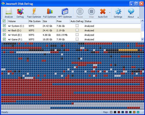 Jwansoft Disk Defrag
