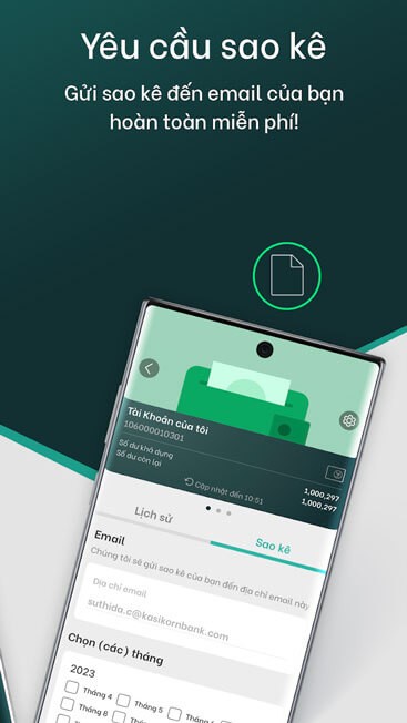 Yêu cầu sao kê