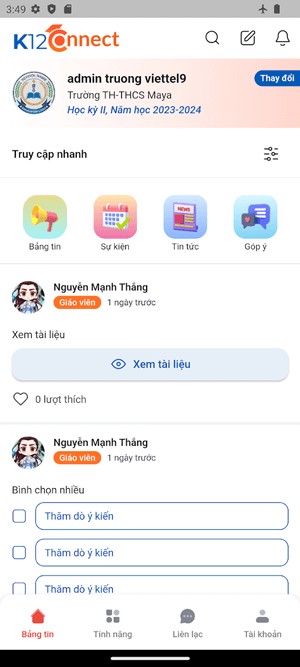 Giao diện chính của ứng dụng