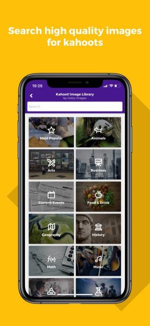 Tìm kiếm ảnh chất lượng cao trên Kahoot!