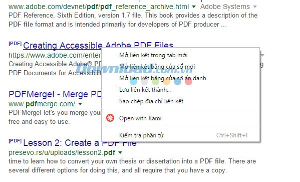 Mở file PDF với đường dẫn URL